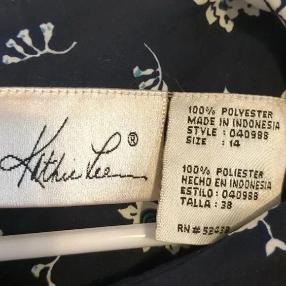 Vintage Kathie Lee floral dress size 14 - Picture 3 of 5